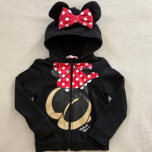 minnie mouse zipper hoodie